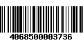 Código de Barras 4068500003736