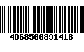 Código de Barras 4068500891418