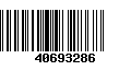 Código de Barras 40693286