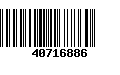 Código de Barras 40716886