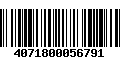 Código de Barras 4071800056791