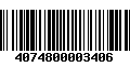 Código de Barras 4074800003406