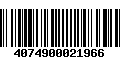 Código de Barras 4074900021966