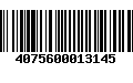 Código de Barras 4075600013145