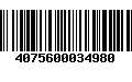 Código de Barras 4075600034980