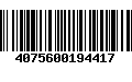 Código de Barras 4075600194417