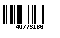 Código de Barras 40773186