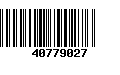 Código de Barras 40779027