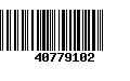 Código de Barras 40779102