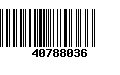 Código de Barras 40788036