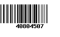 Código de Barras 40804507