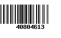 Código de Barras 40804613