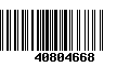 Código de Barras 40804668