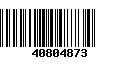 Código de Barras 40804873