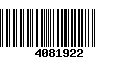 Código de Barras 4081922