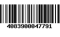 Código de Barras 4083900047791