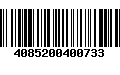 Código de Barras 4085200400733