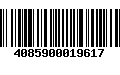 Código de Barras 4085900019617