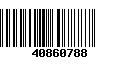 Código de Barras 40860788