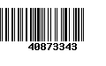 Código de Barras 40873343