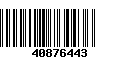 Código de Barras 40876443