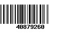 Código de Barras 40879260