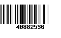 Código de Barras 40882536