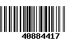 Código de Barras 40884417