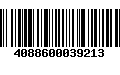 Código de Barras 4088600039213