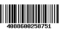 Código de Barras 4088600258751