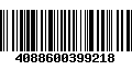 Código de Barras 4088600399218