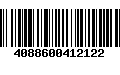 Código de Barras 4088600412122