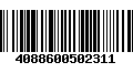 Código de Barras 4088600502311