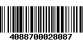 Código de Barras 4088700028087