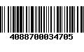 Código de Barras 4088700034705