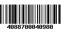 Código de Barras 4088700040980