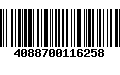 Código de Barras 4088700116258