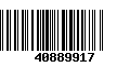 Código de Barras 40889917