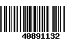 Código de Barras 40891132