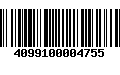 Código de Barras 4099100004755