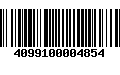 Código de Barras 4099100004854