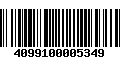 Código de Barras 4099100005349