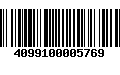 Código de Barras 4099100005769