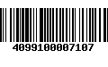 Código de Barras 4099100007107