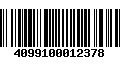 Código de Barras 4099100012378