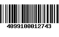 Código de Barras 4099100012743