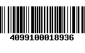 Código de Barras 4099100018936