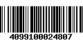 Código de Barras 4099100024807