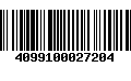 Código de Barras 4099100027204