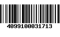 Código de Barras 4099100031713